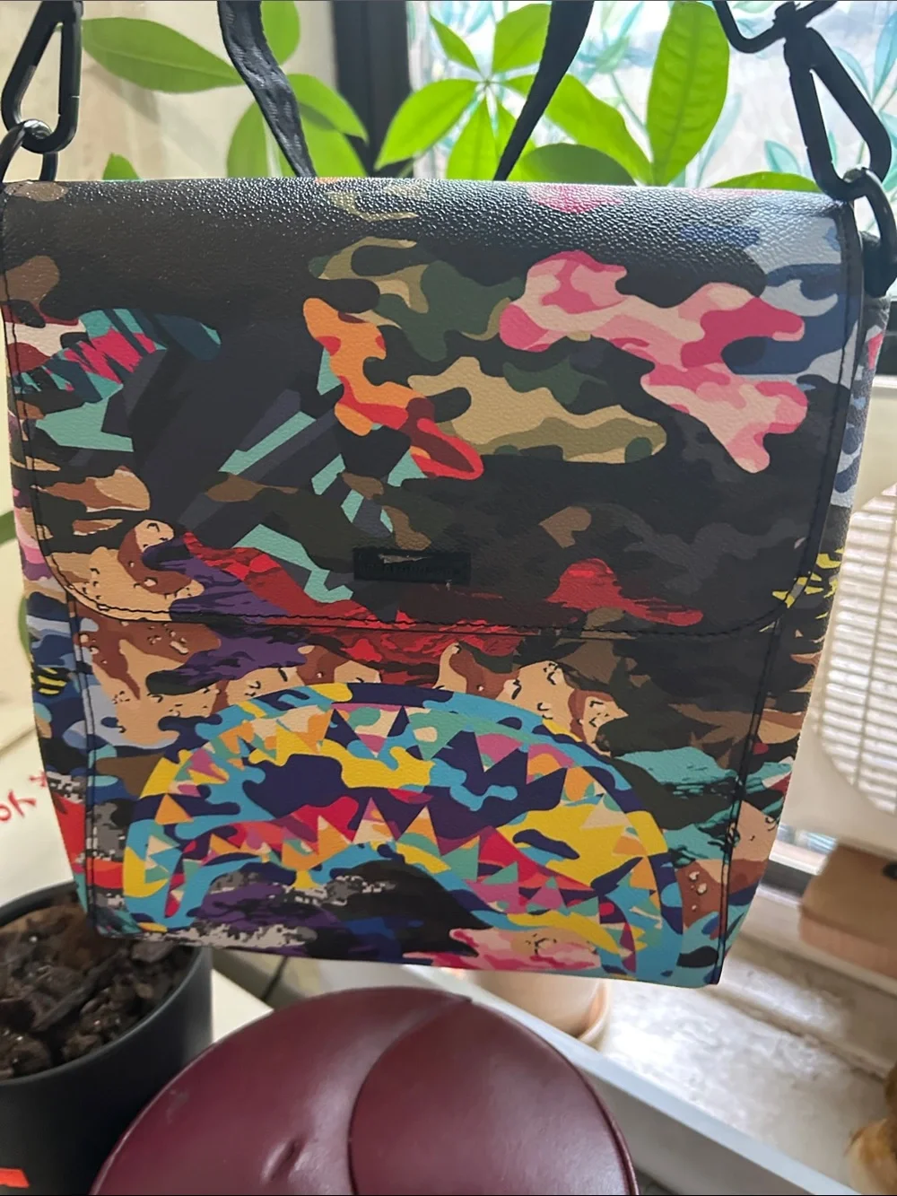 Spray Ground Rare Multicolor Camouflage Bag
